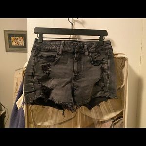 Black American Eagle Jean Shorts